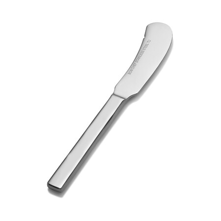 Bon Chef Milan, Butter Spreader, Flat Handle, Mirror Finish, 13/0, 6.63" , set of 12 S3813